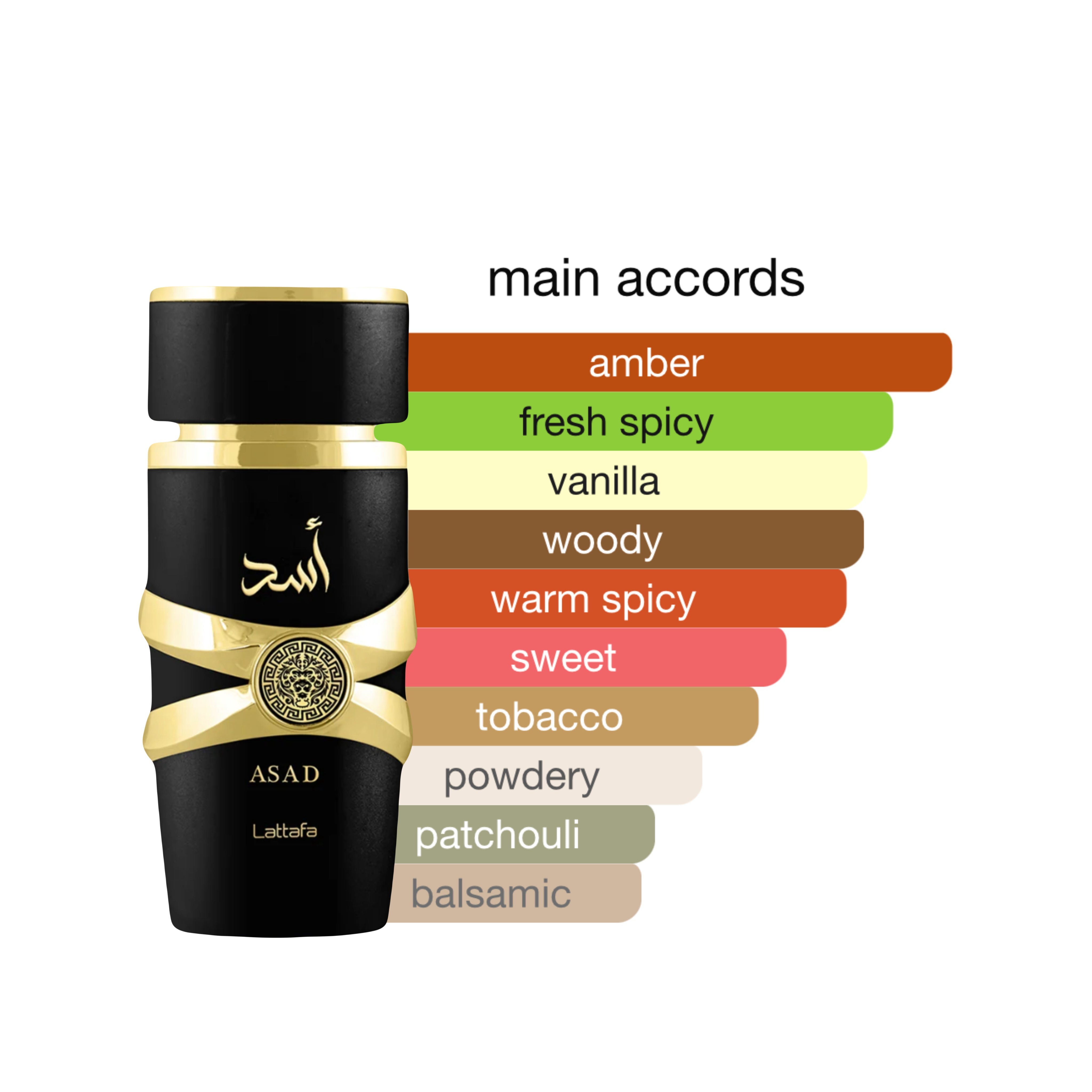 Lattafa Asad EDP Spray for Men 3.4oz/100ml