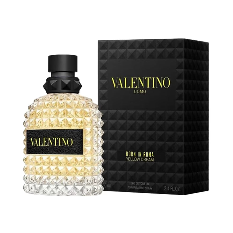 Valentino Uomo Born In Roma Yellow Dream EDT Spray For Men 3.4oz/100ml