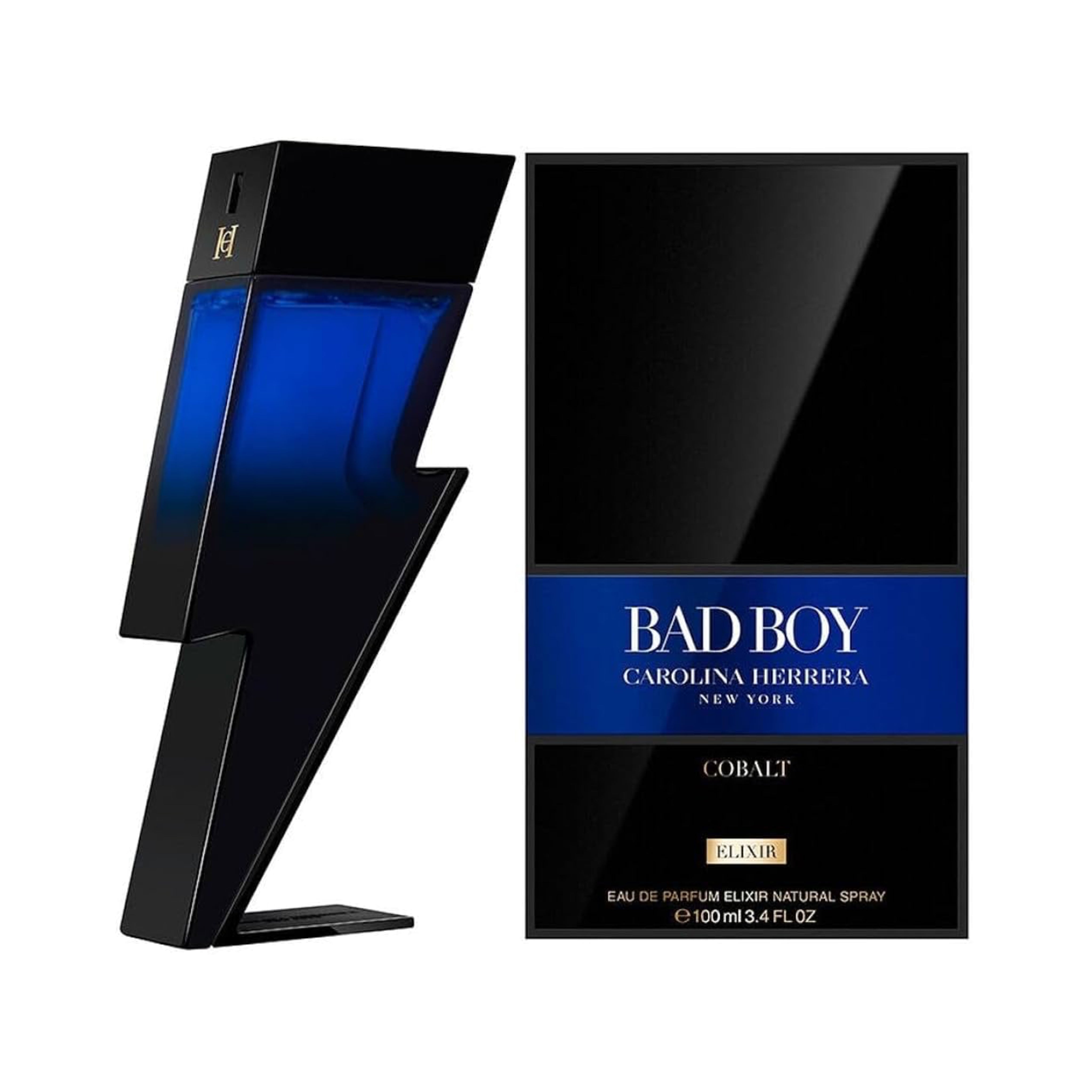 Carolina Herrera Bad Boy Cobalt Elixir EDP Spray For Men 3.4oz/100ml
